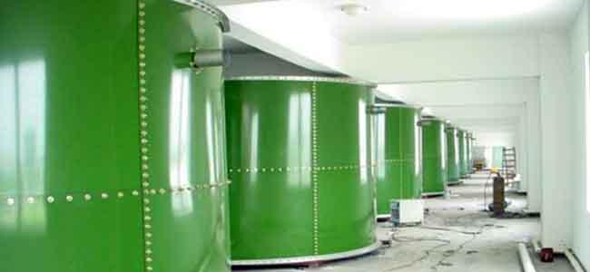 Dark Green water storage tanks for fire sprinkler systems ISO 9001 0