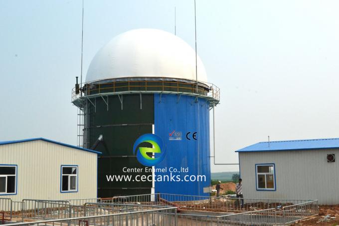 Anti - Adhesion Biogas Storage Tank With Membrane Gas Holder / Waste Water Treatment Tank 0