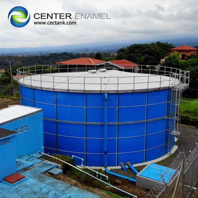 Glass-Fused-to-Steel fire protection water storage tanks With Customized Color