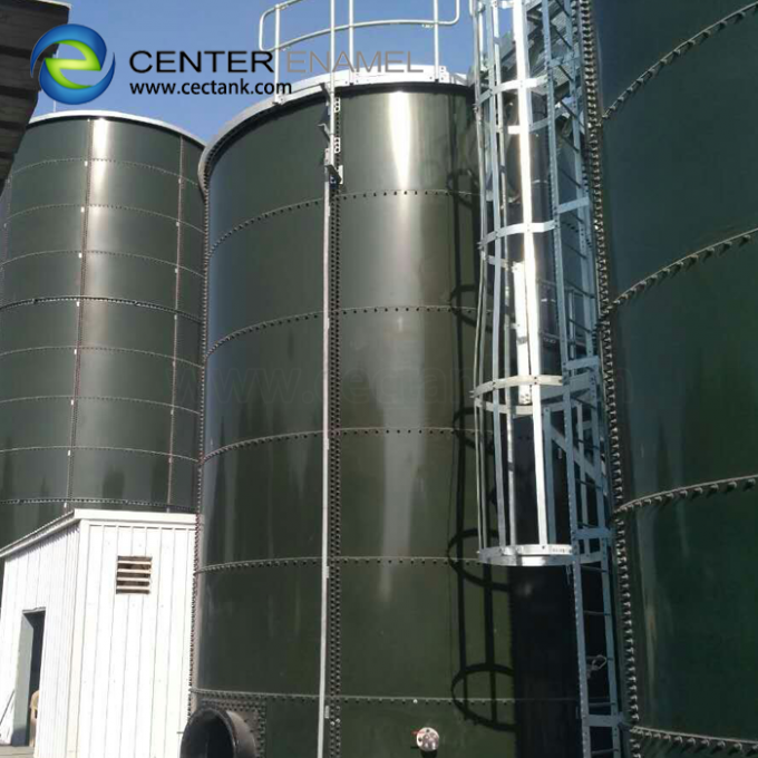 Durable Sludge Storage Tank  / Glass Fused To Steel Frac Sand Storage Tanks 0