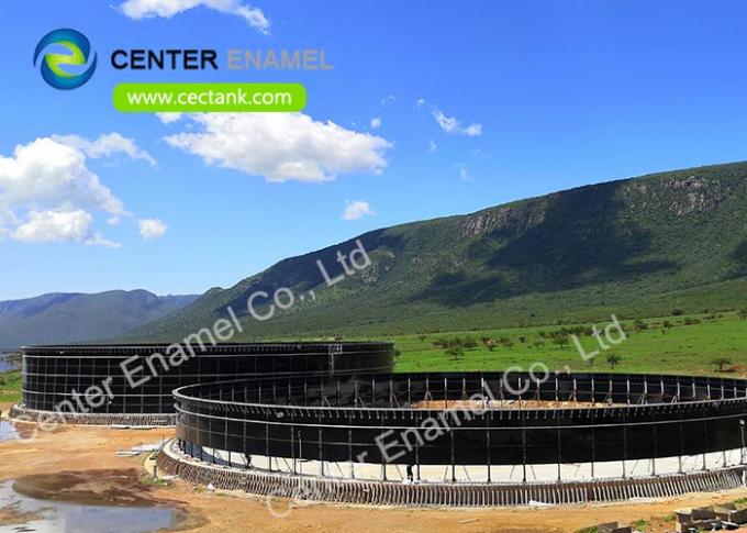 Easy Assemble Bolted Steel Leachate Storage Tanks 20 m3 To 20000 m3 Capactiy 0