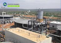 NSF Certification Glass Lined Steel Grain Storage Silos Installed For Dry Bulk Storage