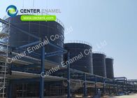 Bolted Steel Industrial Water Tanks With Aluminum Alloy Trough Deck Roof
