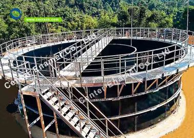 Glass Lined Steel Leachate Storage Tanks With Aluminum Alloy Trough Deck Roofs