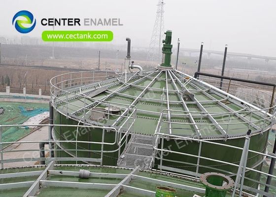 18000m3 Glass Lined Steel CSTR Tanks For Biogas Projects