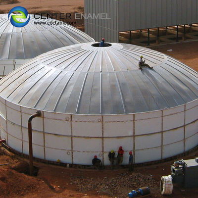 Glass Lined Steel Potable Liquid Storage Tanks With GFS Roof
