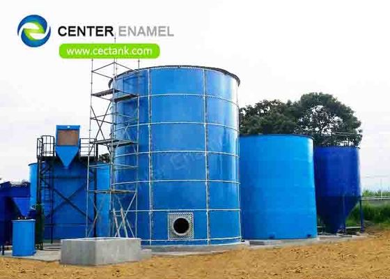 Expandable Membrane Roof Bolted Steel Biogas Storage Tank 