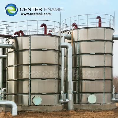 Concrete Foundation Stainless Steel Bolted Tanks For Brewing Distillery
