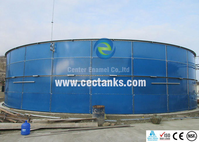 AWWA D103 Glass Fused Steel Tanks For Water Storage / Sewage Treatment 2