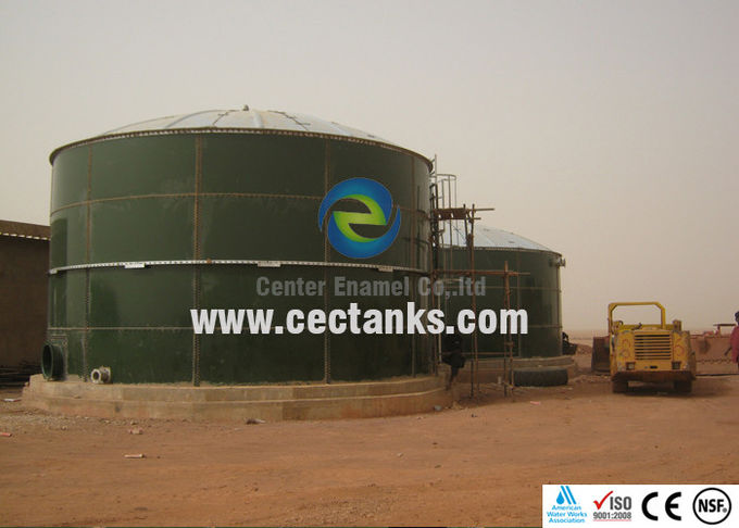 Steel Anaerobic Reactor Glass Lined Steel Tanks With 20 m3 - 18,000 m3 Capacity 0