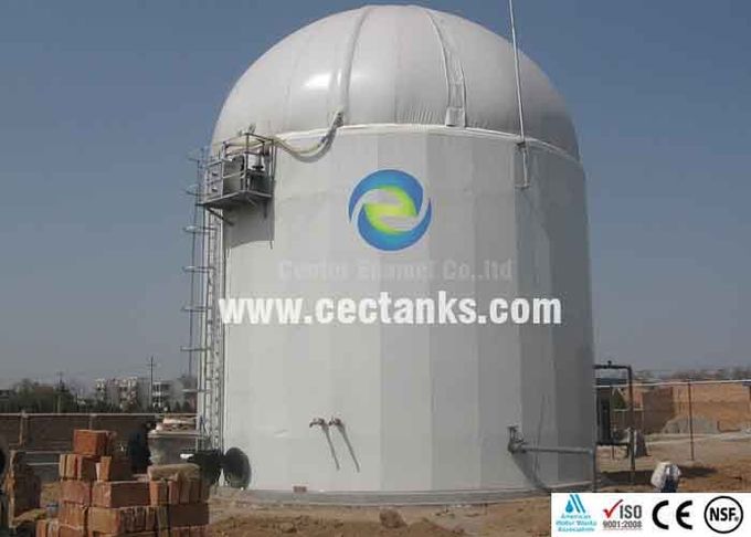 Coated Bolted Steel Biogas Storage Tank with Glass fused to steel Tank Material 1