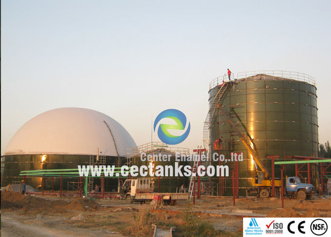 Glass Coated Steel 5000m3 Biogas Storage Tank Durable and Expandable 0