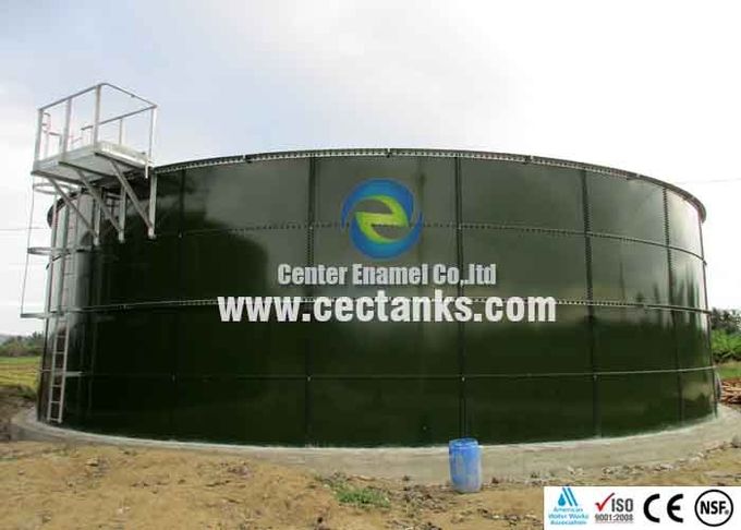 Enamel Bolted Waste Water Storage Tanks Corrosion Resistance 6.0 Mohs Hardness 1