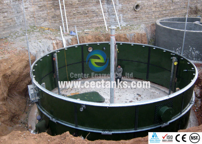High Chemical resistance Glass fused bolted wastewater treatment tanks 0