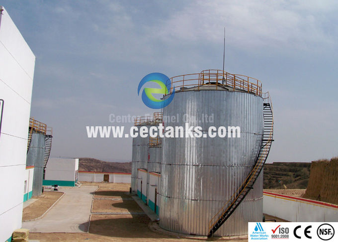 Double Coating Steel Grain Storage Silos / 100000 / 100k Gallon GFTS Tank 0