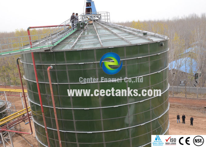 Excellent Corrosion Protection Glass Lined Steel Tanks For Water Storage PH 1-14 0