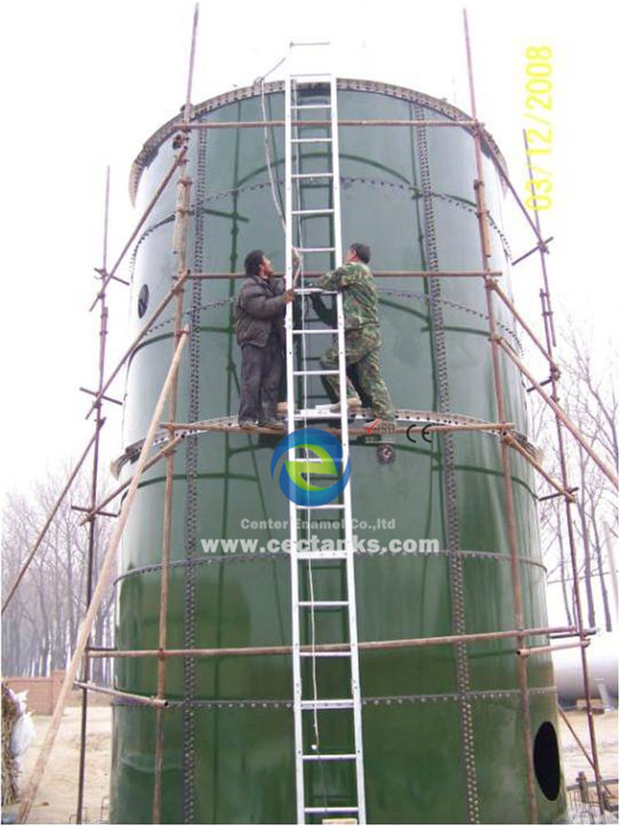 Biogas Plant To Generate Electricity Glass Fused To Steel Tanks , ART 310 Steel Grade 1
