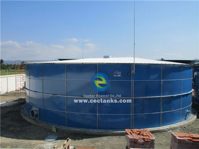 Mini Biogas Anaerobic Digester Tank , Glass Fused to Steel Tank for Gas  /  liquid impermeable 1