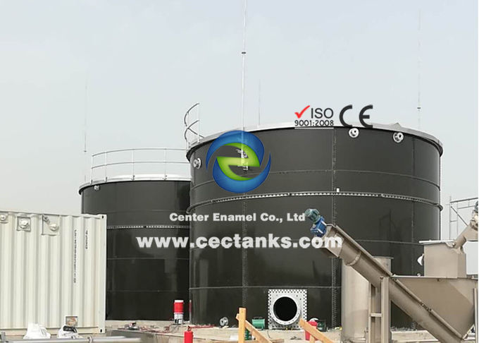 500 - 5000m3 Bolted Water Storage Tanks For Wastewater Treatment Easy To Install 0