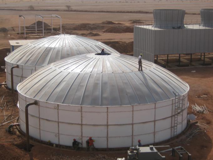 Glass Lined Water Storage Tanks with Conical Roof Lowest Maintenance Requirements 1