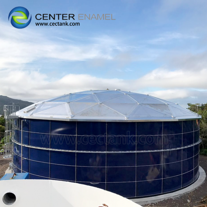Clear Span Aluminium Geodesic Dome Roof For Petroleum Storage Tanks 0