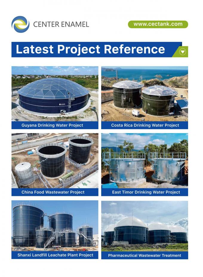 Durable Glass-Lined Steel Liquid Storage Tanks for Chemical Wastewater Storage 0