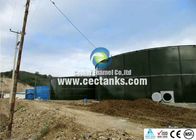 Bolted Glass Fused to Steel Tank , Glass Coated Steel Tanks With 30 Years Life Minimum