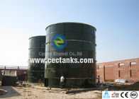 Dark green leachate storage tanks with porcelain enamel coating process