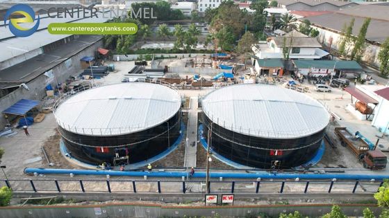 Durable Aluminum Geodesic Dome Roof For Wastewater Storage Tanks