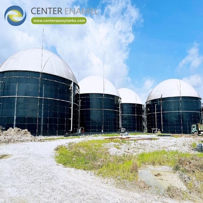 Double Membrane Roofs for Wastewater Treatment Plants: Covers wastewater to capture gas.