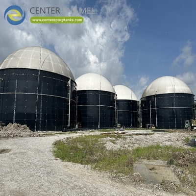 Double Membrane Roofs for Digester Tanks: Collects and stores biogas from digestion.