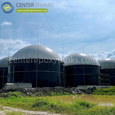 Double Membrane Roofs for Gas Holder Biogas Storage: Maximizes gas storage capacity.