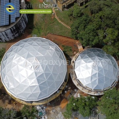 Aluminum Geodesic Dome Roof for Water Storage Tanks: Protects Stored Water from Contamination