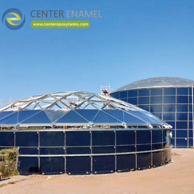 Aluminum Dome Roof for Mineral Storage Tanks: Protects mineral products from moisture