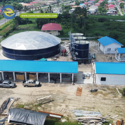 Aluminum Dome Roof for Harvested Rainwater Tanks: Provides a durable, sealed roof for rainwater
