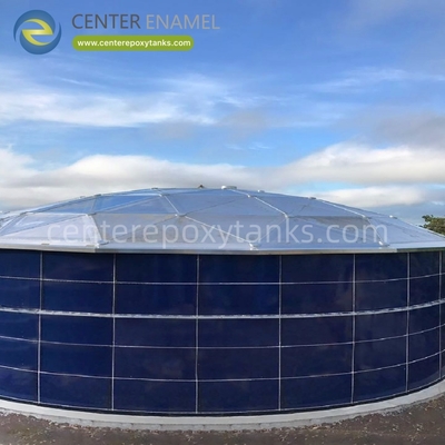 Aluminum Dome Roof for Effluent Sludge Storage: Contains waste and controls odors