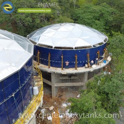 Aluminum Geodesic Dome for Potable Drinking Water Tanks: Ensures the Highest Level of Product Purity by Creating a Sealed, Inert Cover