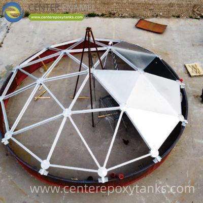 Aluminum Geodesic Dome for Petroleum and Chemical Storage Tank: A Corrosion-Proof Dome Used to Cover Fixed Roof Tanks, Eliminating Reliance on Internal Supports