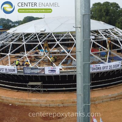 Aluminum Dome Roof for Welded Stainless Steel Petrochemical Product Storage Tanks: Offers Superior Corrosion Resistance Against Aggressive Chemical Vapors and Industrial Environments