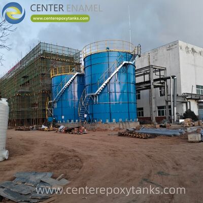 Epoxy Bonded Steel Bolted Tanks as Industrial Wastewater Tank: Highly resistant to aggressive industrial chemicals and effluents.