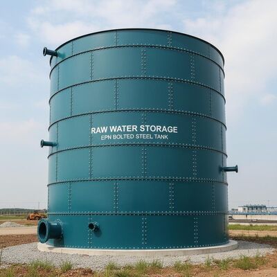 Epoxy Bonded Steel Bolted Tanks as Raw Water Tank: Durable primary storage for untreated water before filtration or treatment.