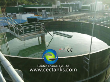 Bolted Steel Liquid Storage Tanks With Aluminium Dome Roof Durable