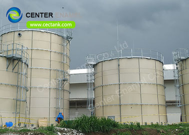 Glass Lined Steel Liquid Storage Tanks With AWWA D103 / EN ISO28765 Standard