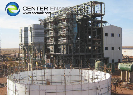 Commercial Fire Fighting Water Tanks with Glass fused steel roof