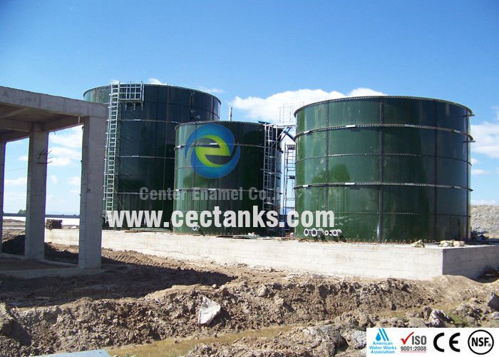 Cone Roof Storage Tank , Vitreous Enameling Steel Silos for Grain Storage