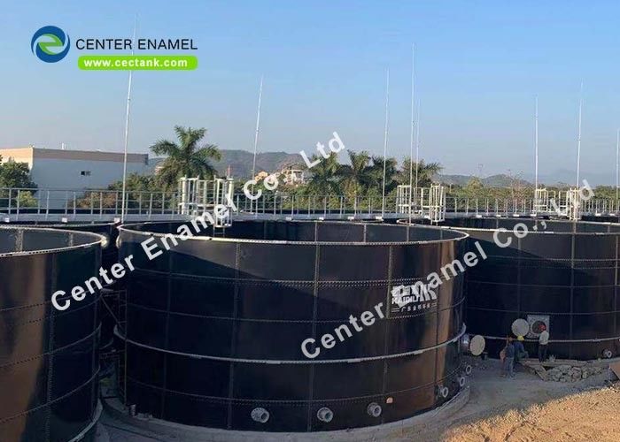 Glass Fused To Steel Wastewater Treatment Storage Tanks For Water And