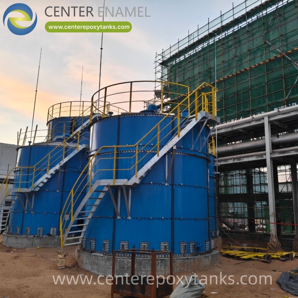 Epoxy Bonded Steel Bolted Tanks as Meat Processing Wastewater Tank ...