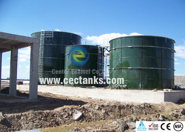 Glass Fused Steel Tank / Bio Digester Tank Body And Membrane Roof