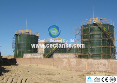 Glass Lined Steel Tanks , Large Water Storage Tanks Customized