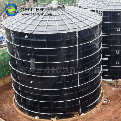 GFS Cylindrical Steel Water Tank For Biogas Project
